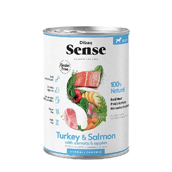 DIBAQ Sense Turkey and Salmon with Carrots and Apples Grain Free Hypoallergenic Wet Puppy Food