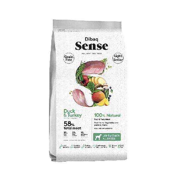 DIBAQ Sense Light & Senior All Breed Duck & Turkey Adult Food